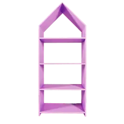 Стеллаж домик пурпурный