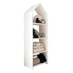 Стеллаж домик белый