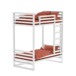 Двухъярусная кровать белый на 25см ножках