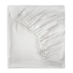 Простынь на резинке светло-серого цвета на матрас размером 90x180