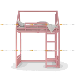 Розовая кровать чердак домик для девочки | Сказочный дизайн | DOODYWOODY