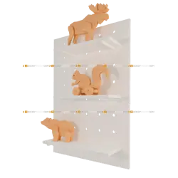 Pegboard с полками и колышками