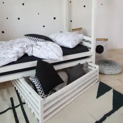 Ящики выкатные на колёсиках белые