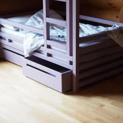 Ящики выкатные на колёсиках лавандовые