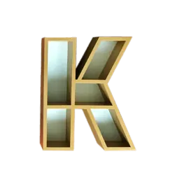 Полка буква К для книг и игрушек