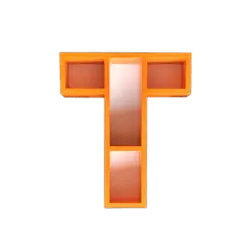 Полка буква Т для книг и игрушек