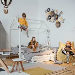 Кровать домик с выдвижной кроватью doodywoody