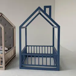 Кровать домик синий манеж doodywoody