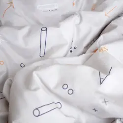 Комплект постельного белья принт Математика размер M